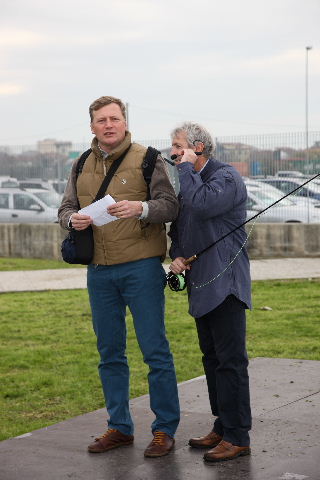 Valerio e Giacomo durante l'esibizione EFFA