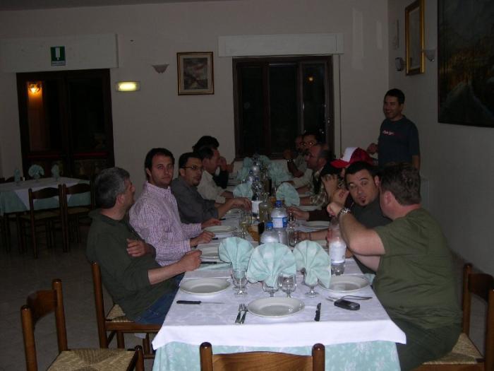 Una bella cena alla fine di una bella giornata