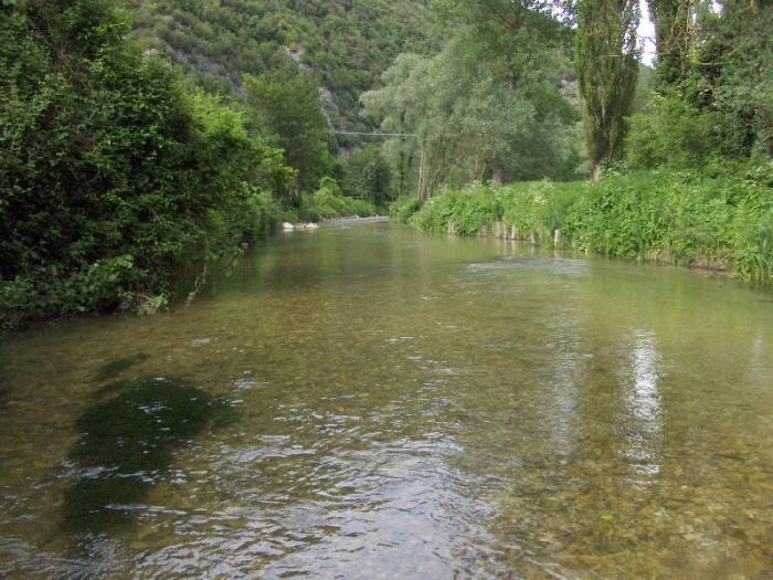 Risalendo il Nera dal "bozzo dei grulli"