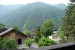 La vista la mattina dal balcone della Gasthof Dorfschenke