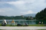 Sul lago di Bled in direzione Sava Bohinjka