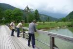 Sul ponte di Log in Sava Bohinjka