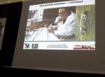 Un immagine della presentazione sul Prof. Moretti