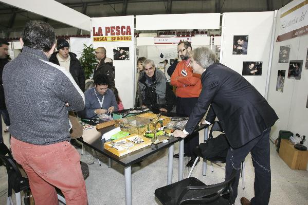 Mauro allo stand dei vecchi vincitori.