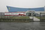 L'ingresso del PalaConsiag, sede del dodicesimo Trofeo Bisenzio.