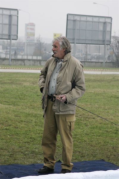 Roberto Pragliola durante la "lezione"